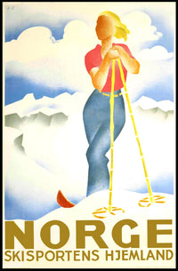 Norge Skisportens Hjemland Poster