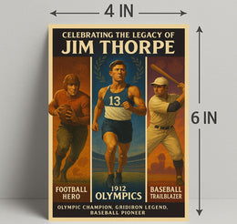 Celebrating the Legacy of Jim Thorpe Poster PosterGoat