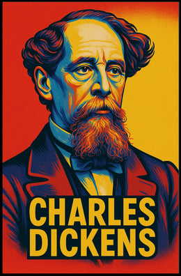 Charles Dickens Portrait Poster