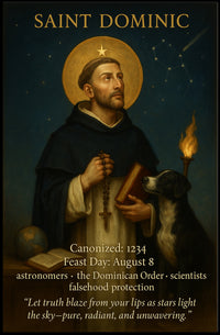 Saint Dominic Classic Vintage Religious Heritage Poster