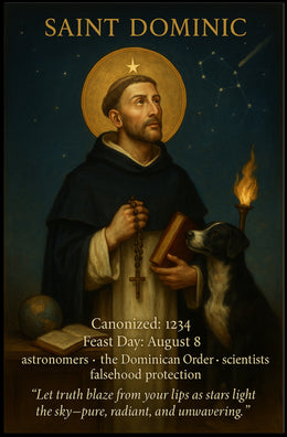 Saint Dominic Classic Vintage Religious Heritage Poster