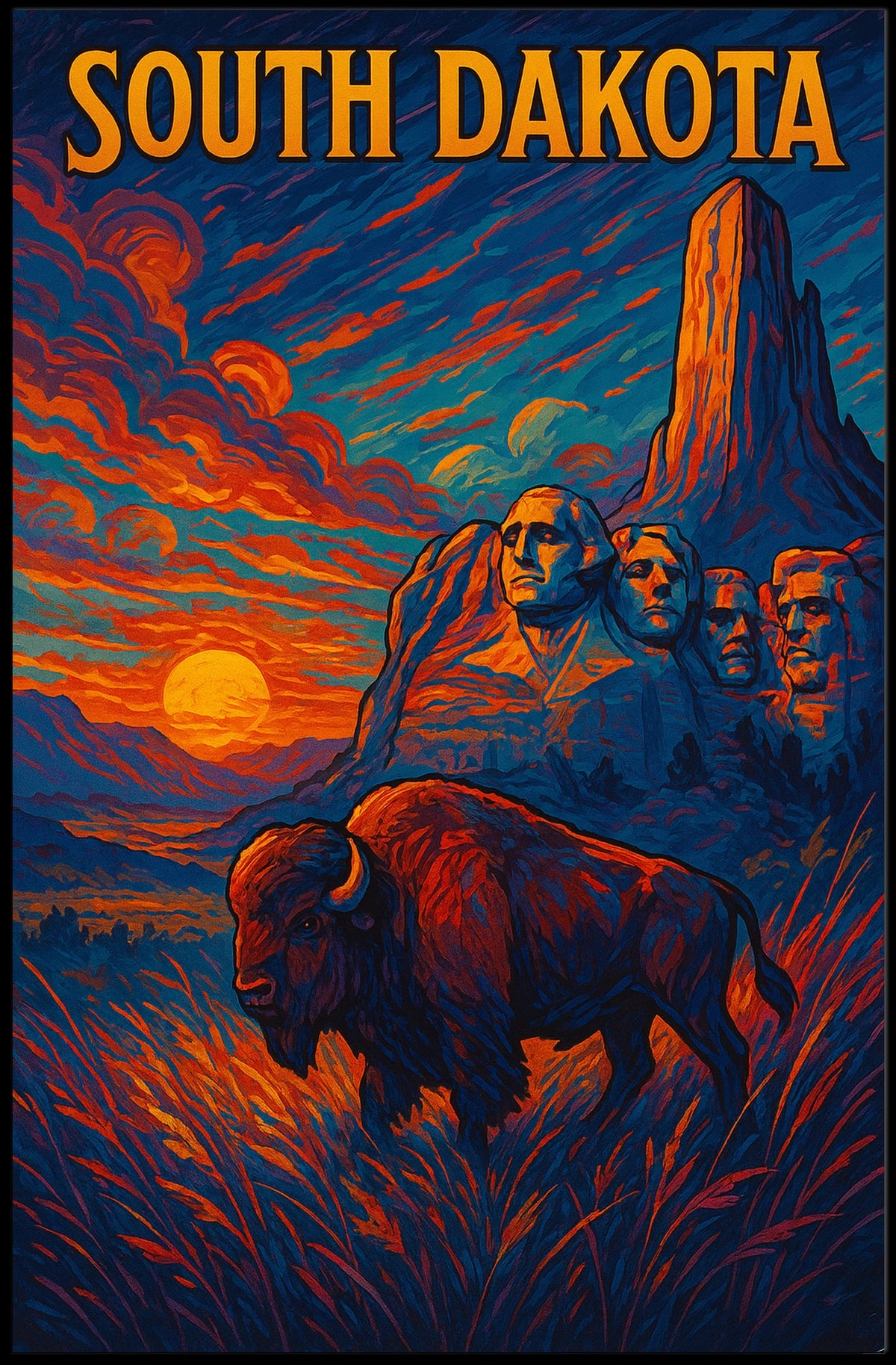 South Dakota Scenic Poster