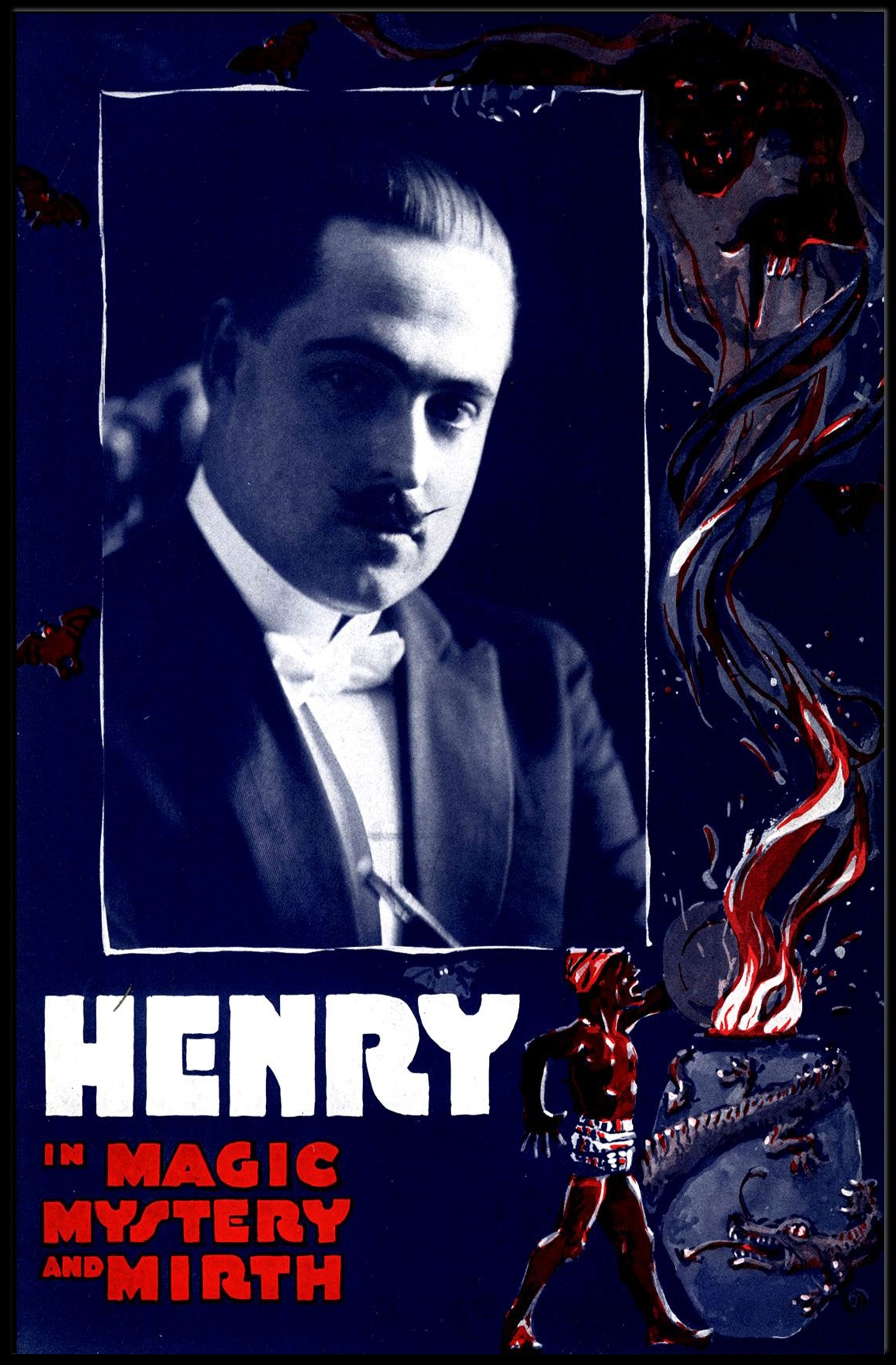 Henry's Mystical Magic Show Vintage Artistic Poster