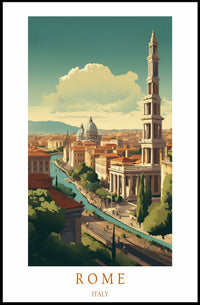 Scenic View of Rome Poster PosterGoat