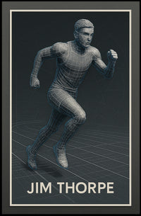 Jim Thorpe Legendary Athlete Poster