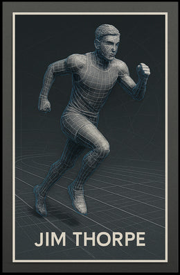 Jim Thorpe Legendary Athlete Poster