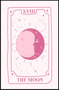 The Moon Tarot Card Art: Abstract or Artistic Poster PosterGoat