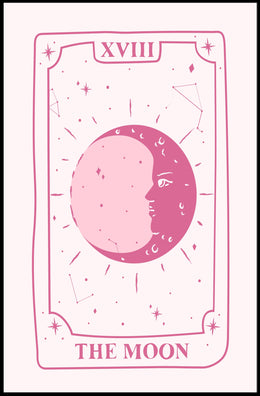 The Moon Tarot Card Art: Abstract or Artistic Poster PosterGoat