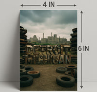 Detroit Michigan Industrial Legacy Poster Art PosterGoat
