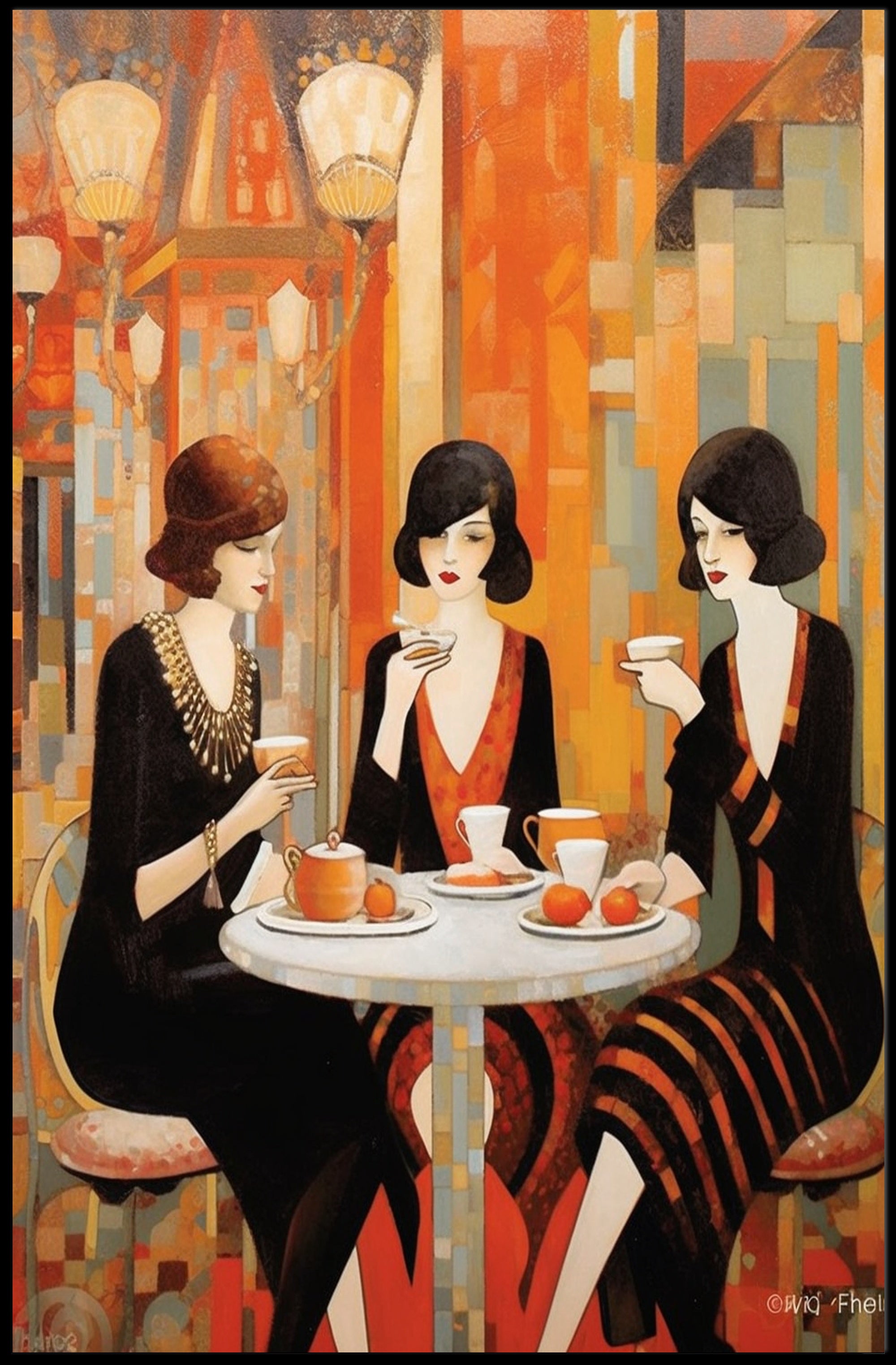 Elegant Afternoon Tea Poster