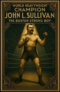 John L. Sullivan The Boston Strong Boy Poster PosterGoat