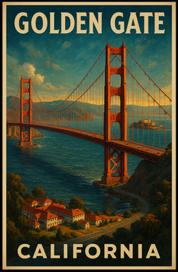 Golden Gate Bridge California Poster