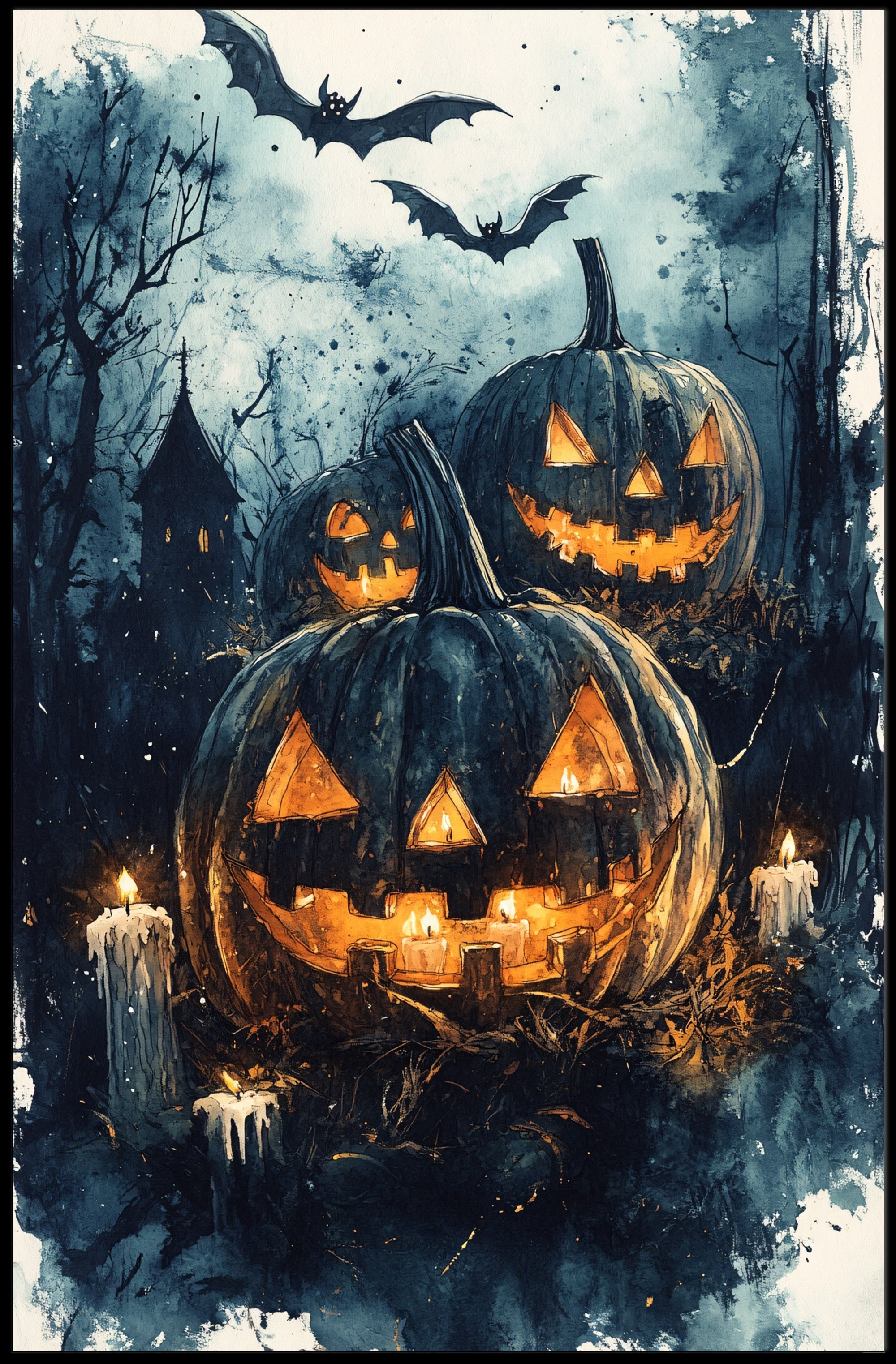Haunted Halloween Night Poster