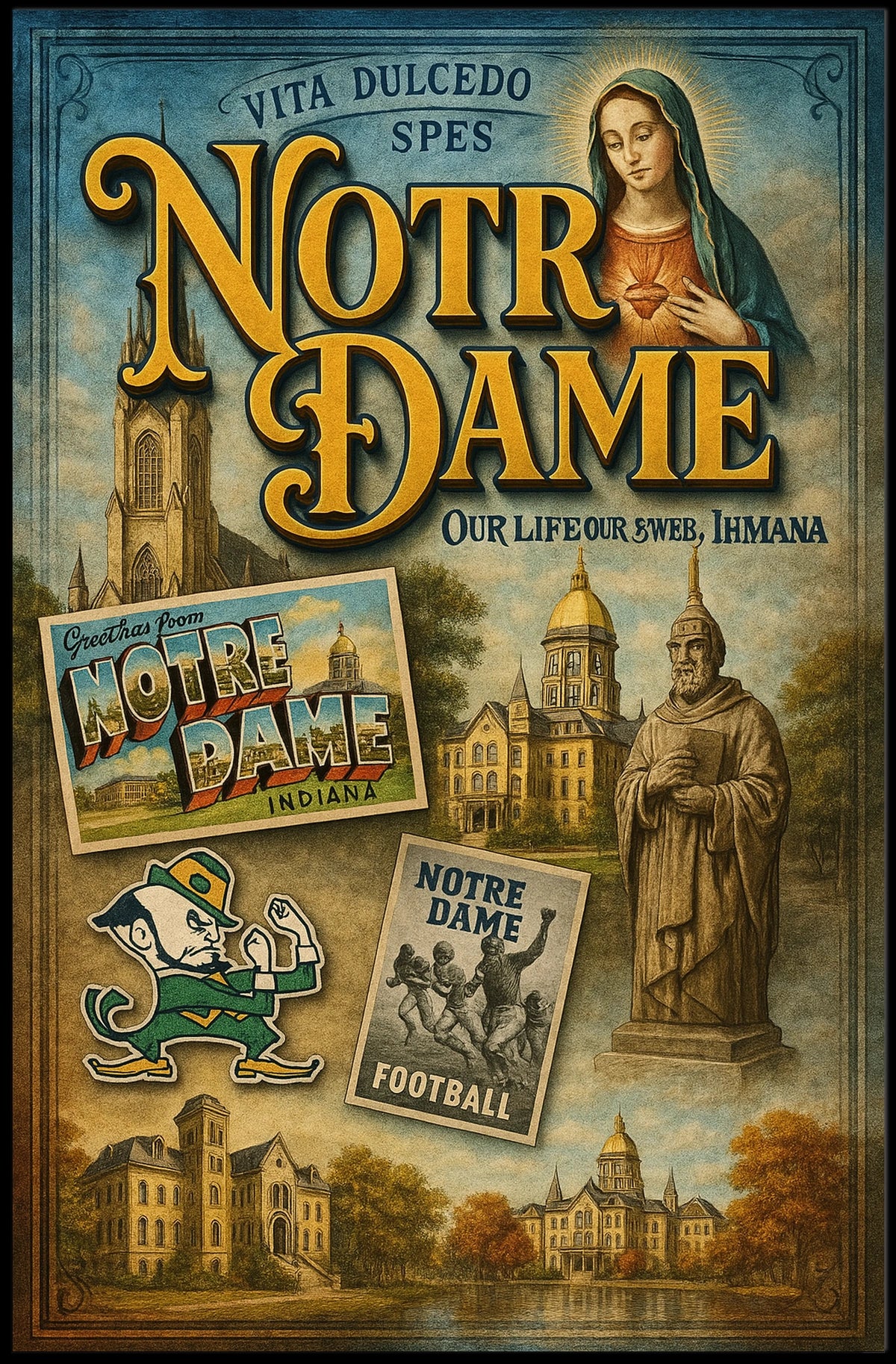 Notre Dame A Legacy Of Faith And Poster
