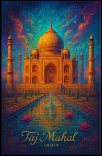 Taj Mahal India Poster
