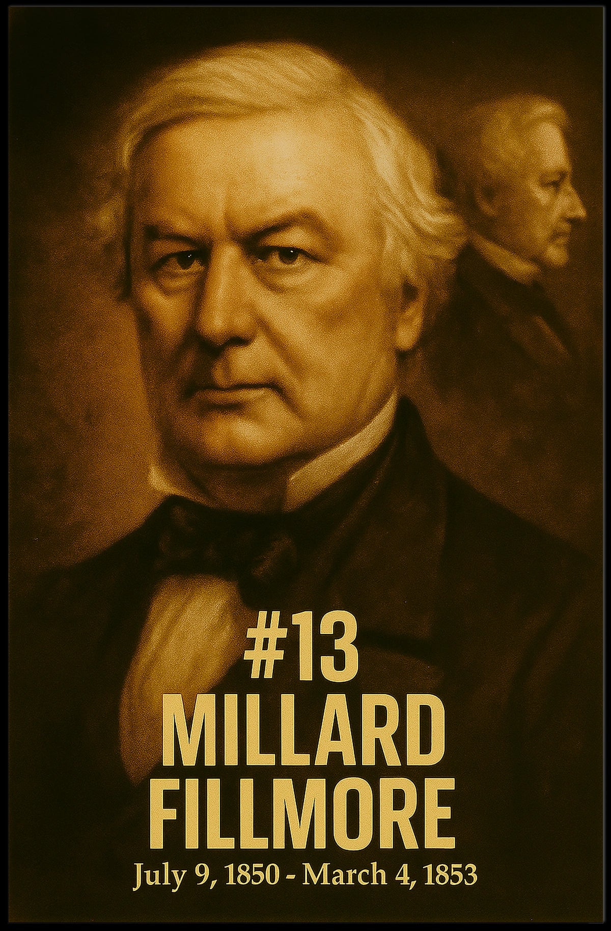 Millard Fillmore 13Th President Poster