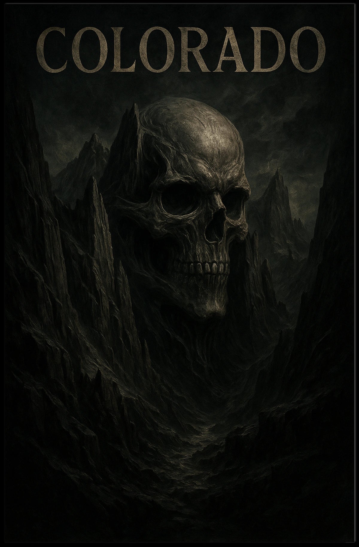 Colorado Skullscape Poster