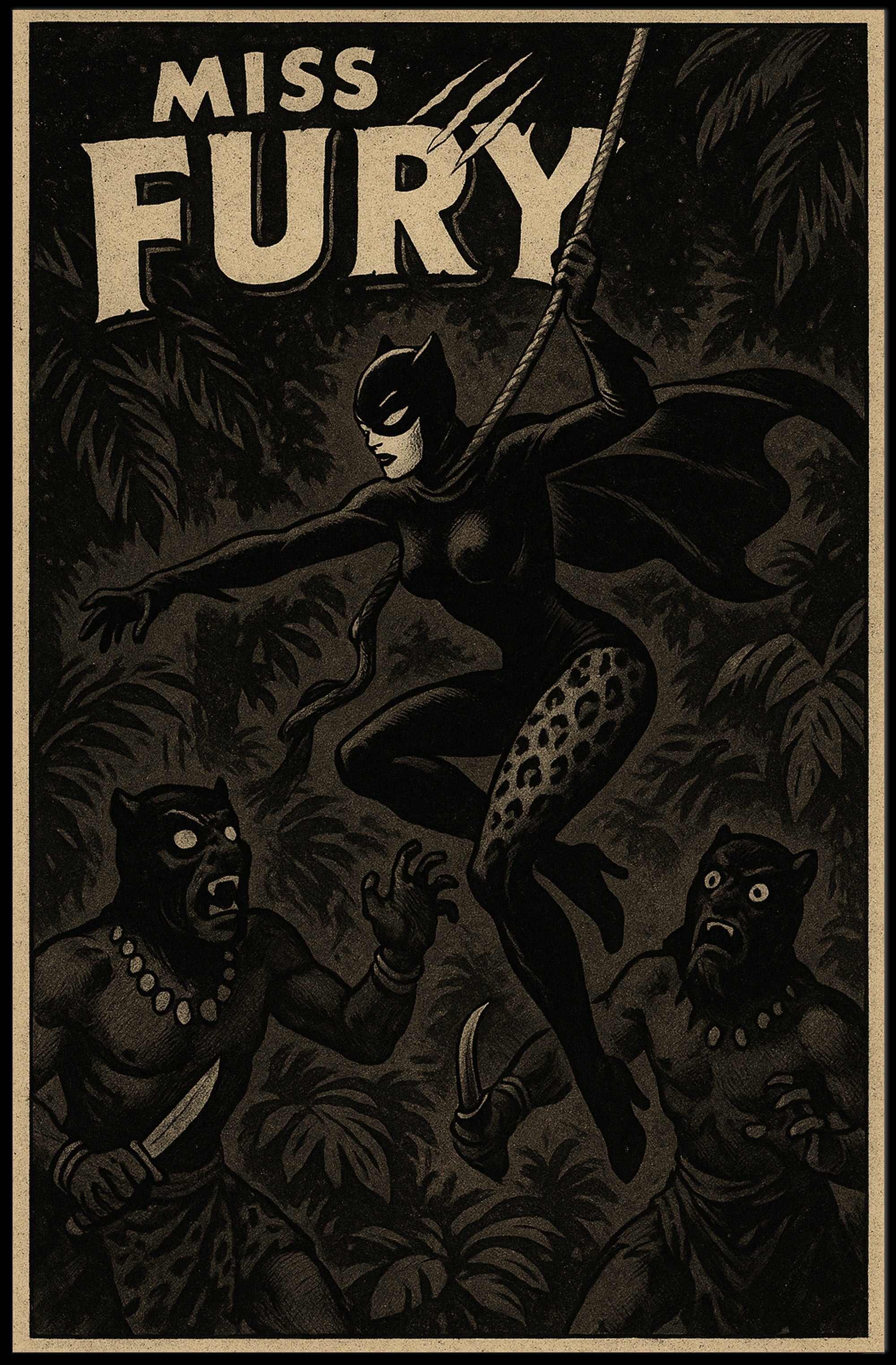 Miss Fury Adventure Poster PosterGoat