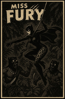 Miss Fury Adventure Poster PosterGoat