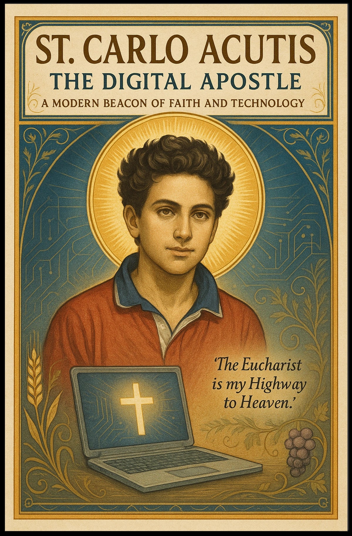 St. Carlo Acutis The Digital Apostle Poster