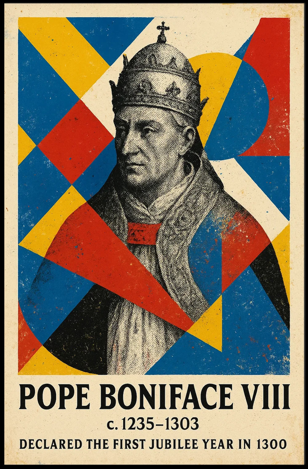 Pope Boniface VIII Historical Religious Art Poster