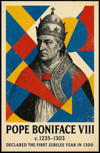 Pope Boniface VIII Historical Religious Art Poster
