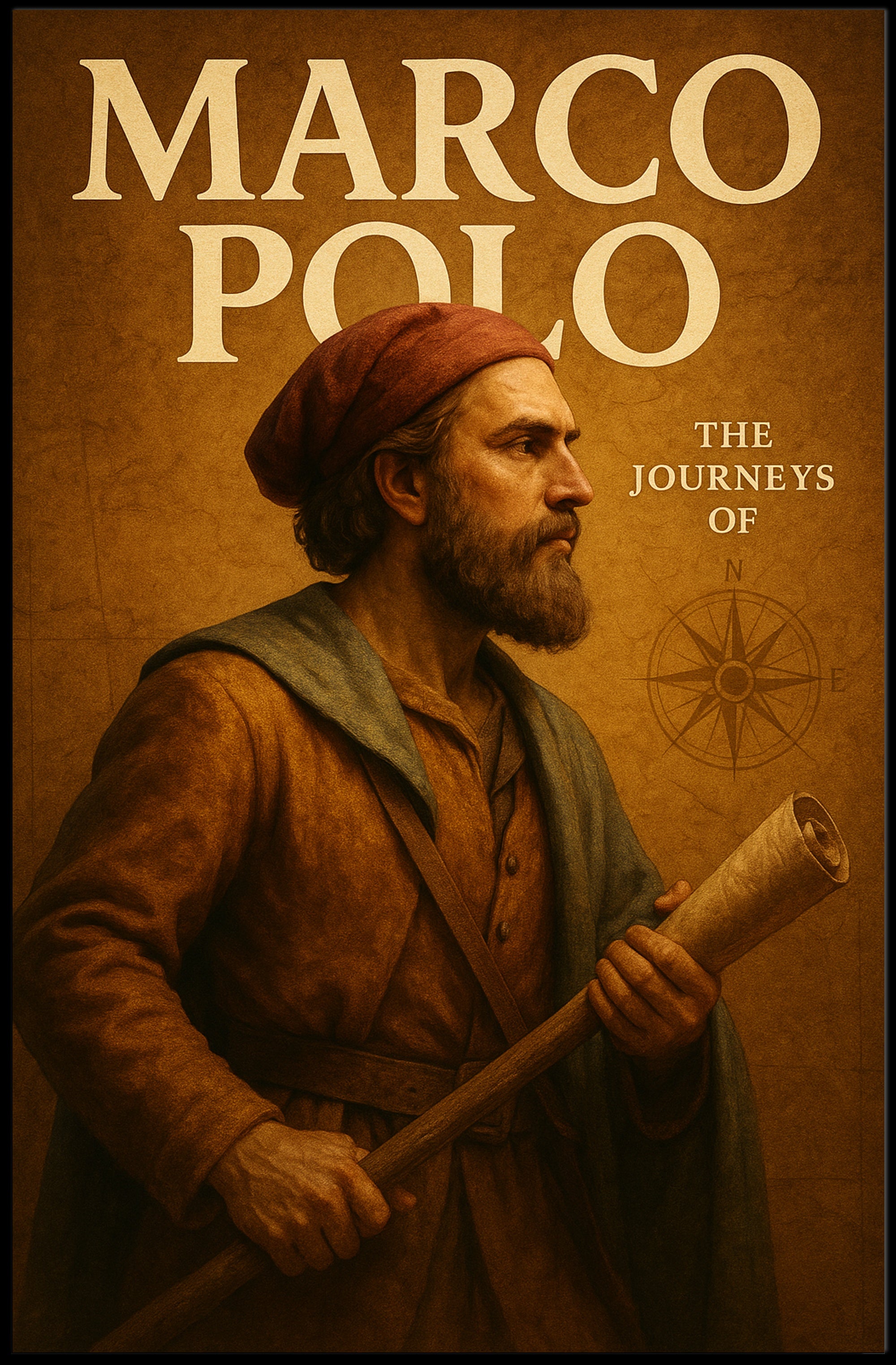 Marco Polo Vintage Exploration Historical or Presidential Poster PosterGoat