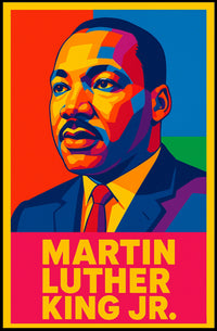 Martin Luther King Jr. Iconic Leader Poster