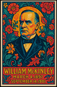 William McKinley Gift Vintage Presidential Tribute Poster