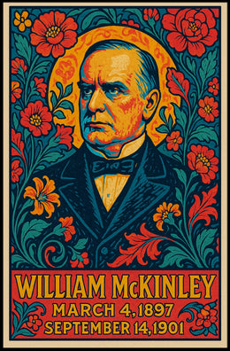 William McKinley Gift Vintage Presidential Tribute Poster