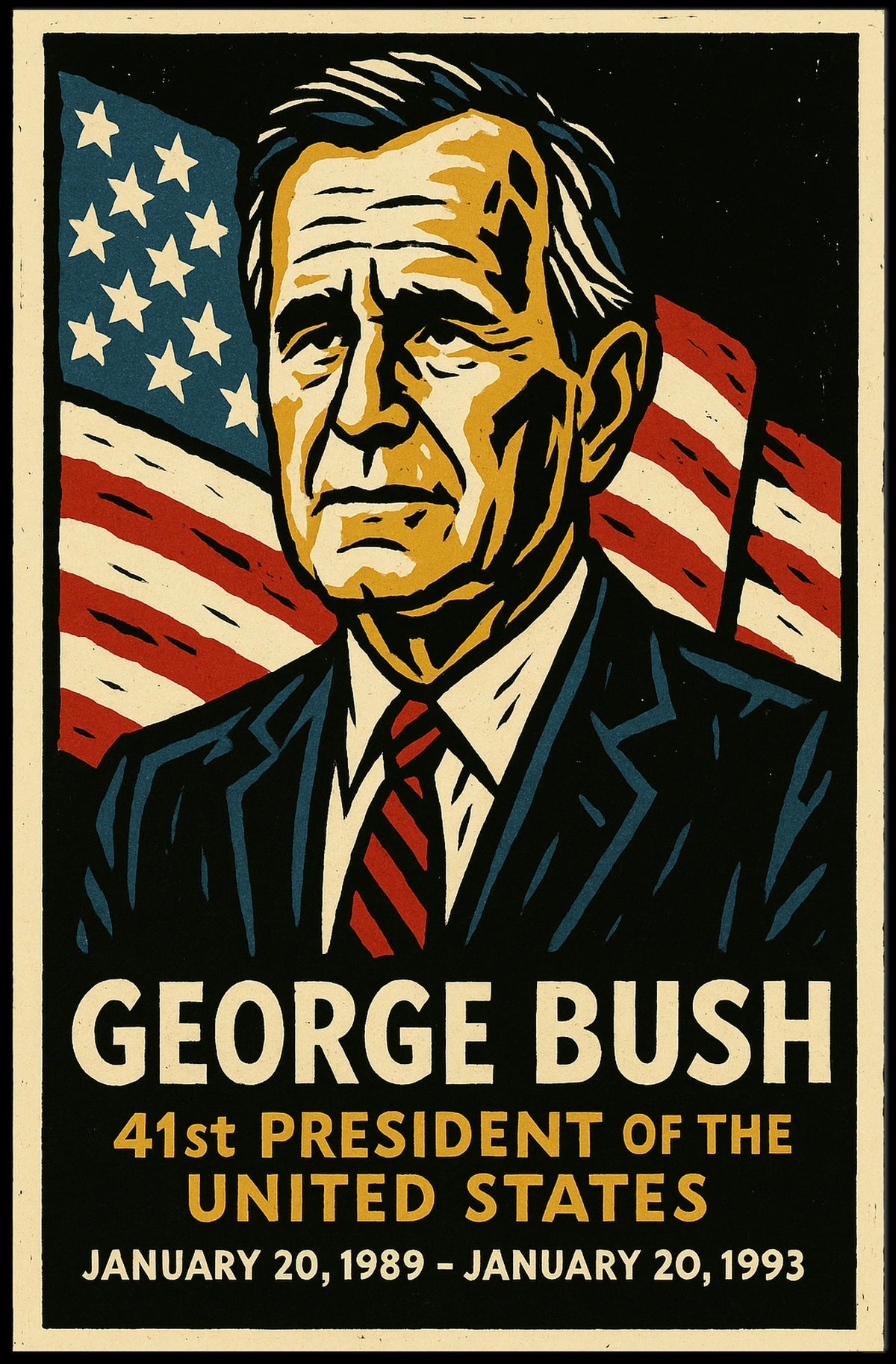 George Bush 41st President Poster