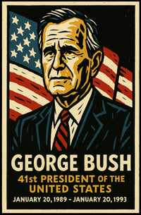 George Bush 41st President Poster