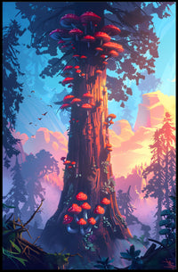 Enchanted Forest Tower Poster