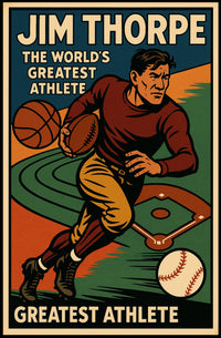 Jim Thorpe Legendary Athlete Poster