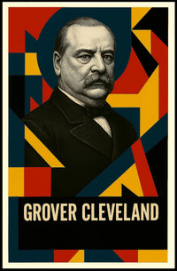 Grover Cleveland 24th President of the United States Abstract Pop Poster