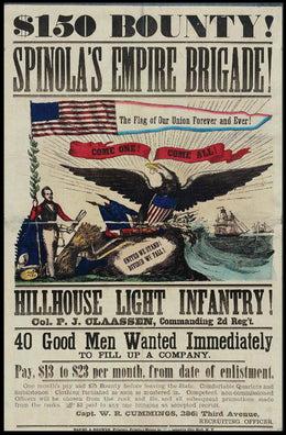 Civil War Era Military Recruitment Poster