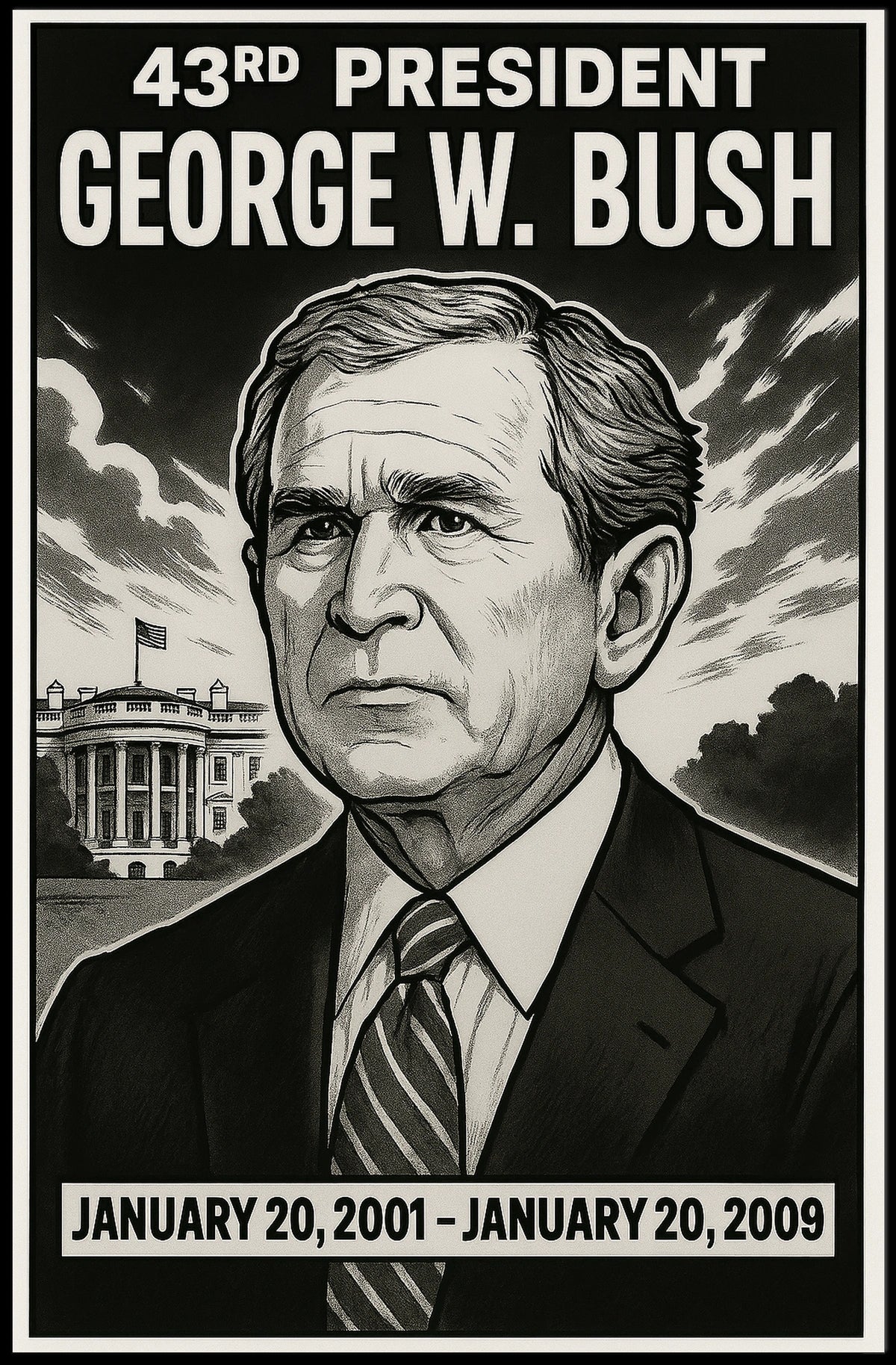 George W. Bush 43Rd President Poster