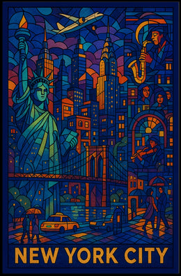 New York City A Vibrant Tapestry Poster
