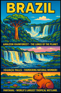 Wonders Of Brazil Poster