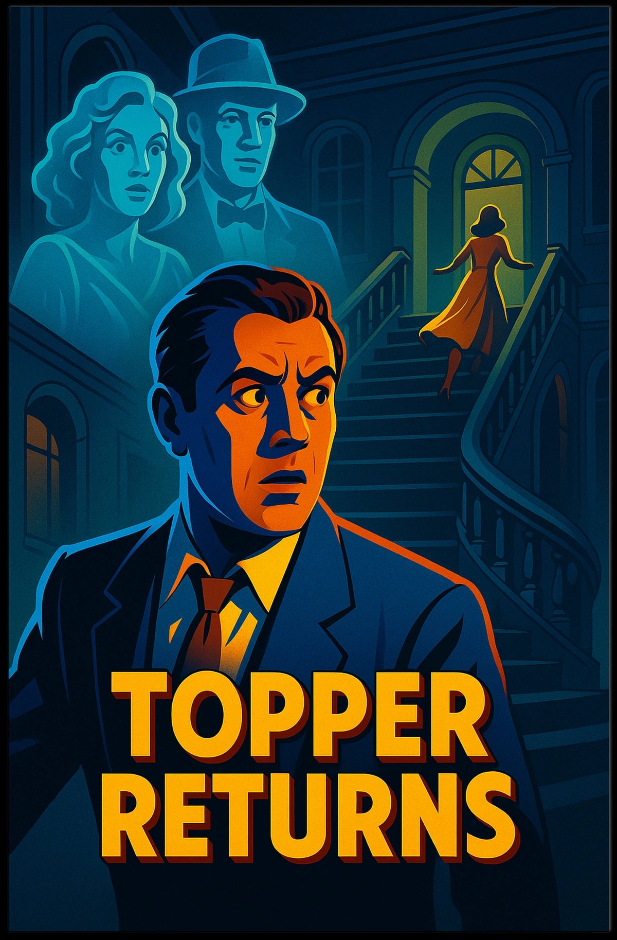 Topper Returns Wanderlust Globe Inspired Cinematic Poster