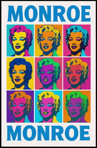 Monroe Pop Art Tribute Poster PosterGoat