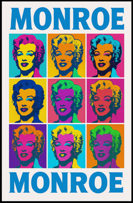 Monroe Pop Art Tribute Poster PosterGoat