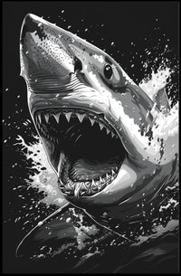 The Ferocious Shark Poster