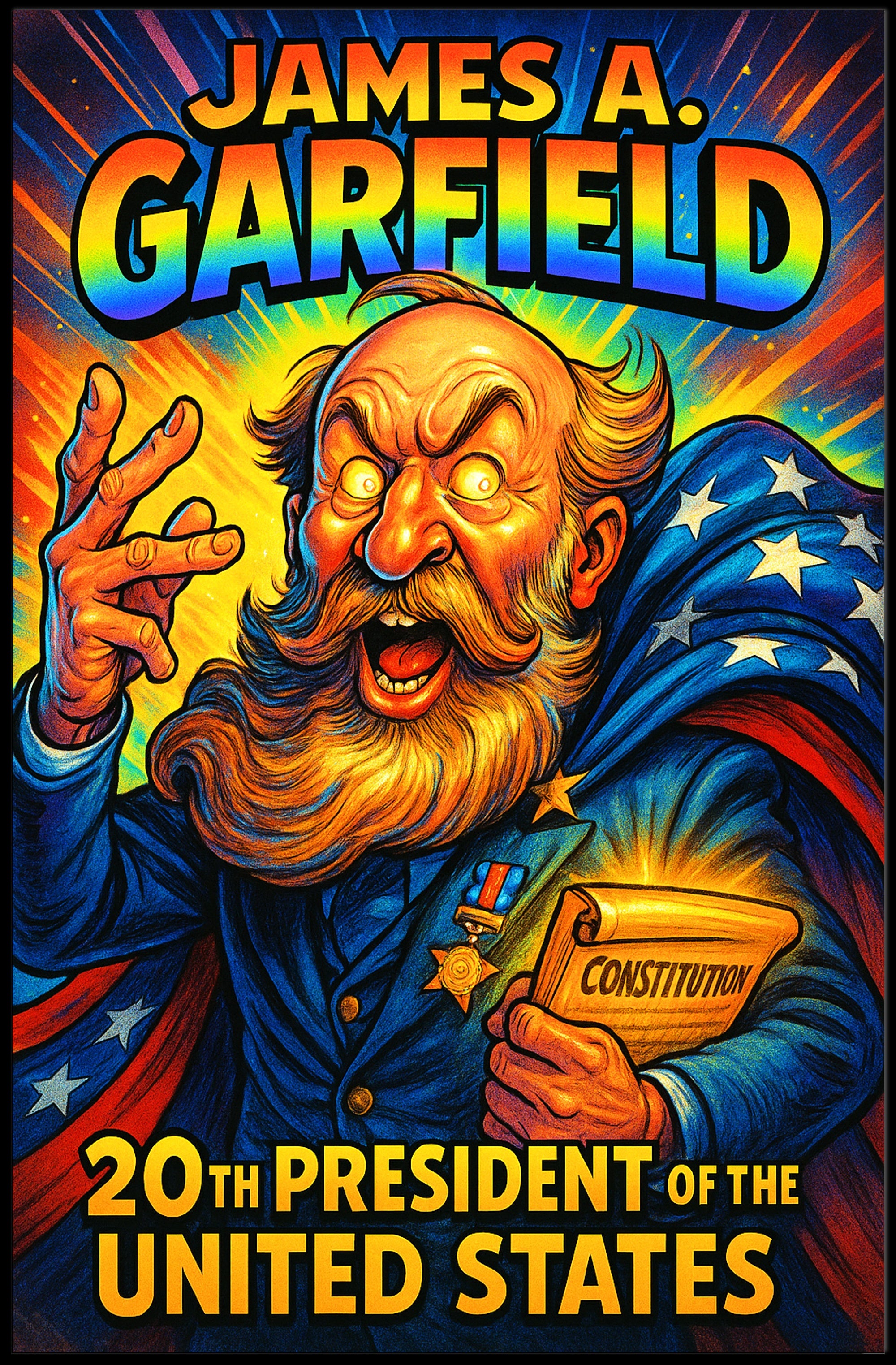 James A. Garfield 20th President Poster PosterGoat