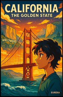 California The Golden State Poster