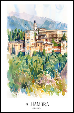 Alhambra of Granada Poster