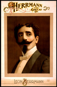Vintage Magic Show Advertisement: Leon Herrmann Poster