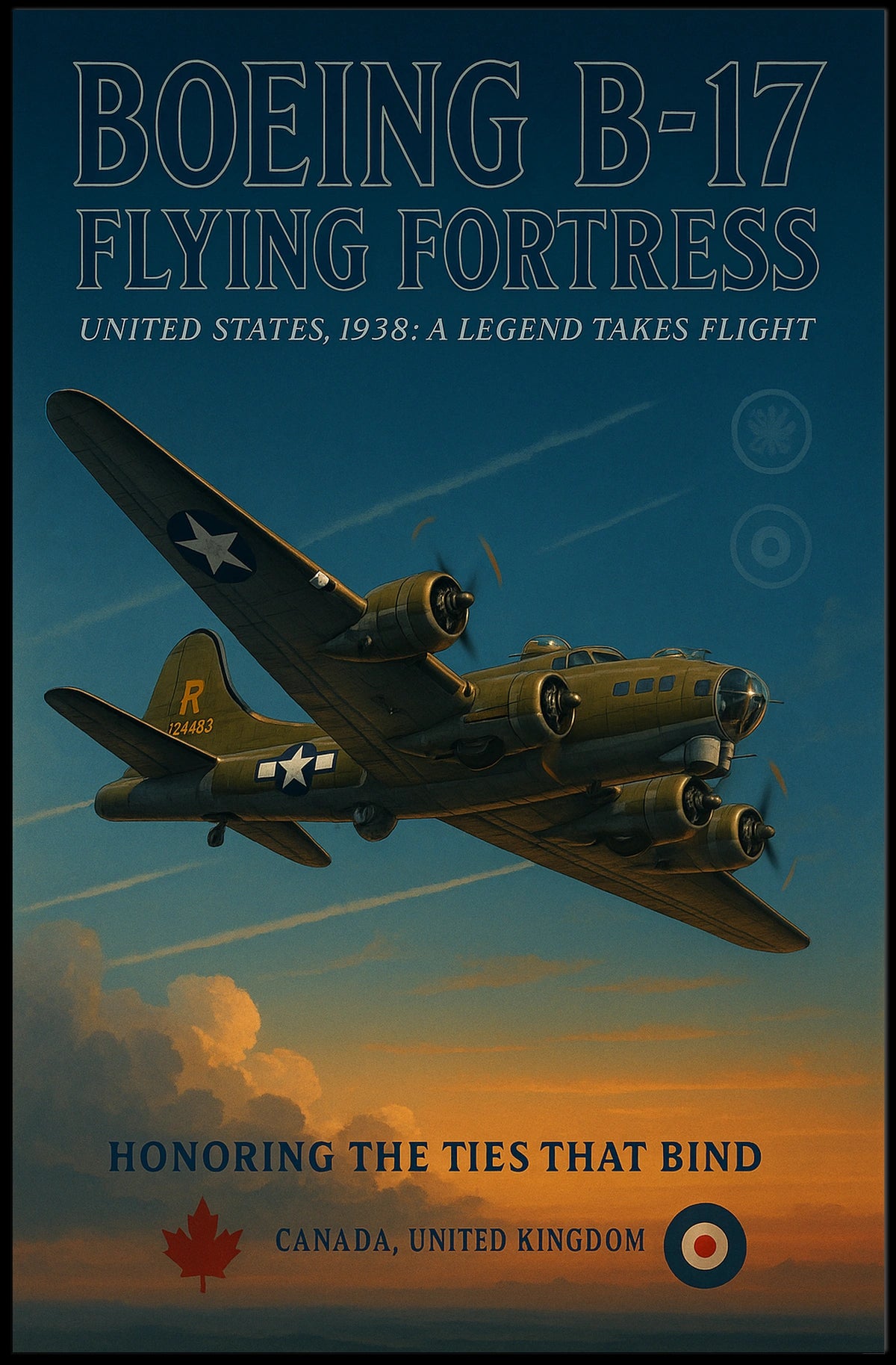 Boeing B-17 Flying Fortress Poster