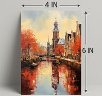 Autumn Reflections In A Canal Poster