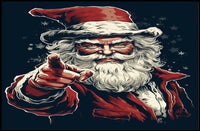 Santa Claus Festive Icon Poster